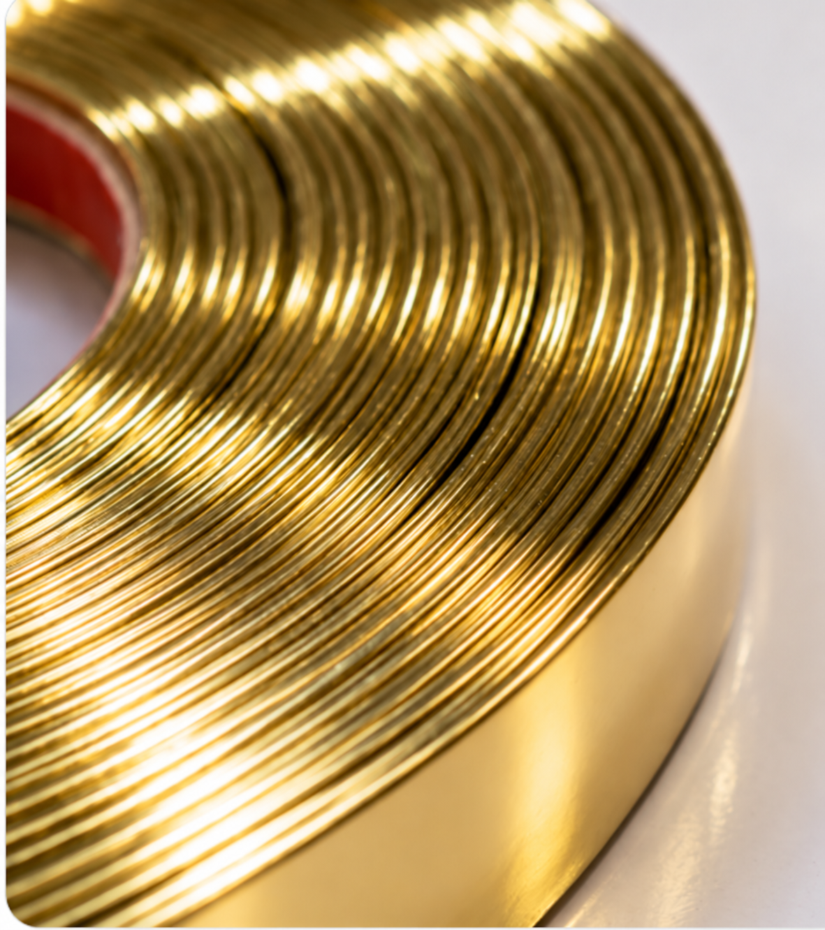 Gold PVC Mirror Frame – Flexible Decorative Edge Profile